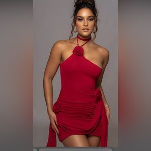 JLUXLABEL RED TABITHA DRESS
